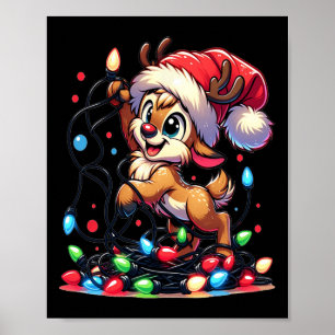 Poster Feliz Natal Reinador de Natal Luz de Natal