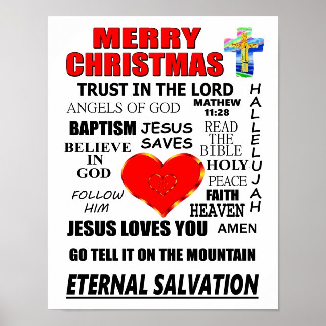 Poster Feliz Natal Salvação Eterna (Frente)