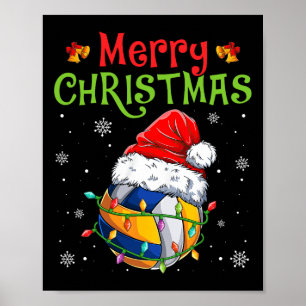 Poster Feliz Natal Santa Hat Xmas Li