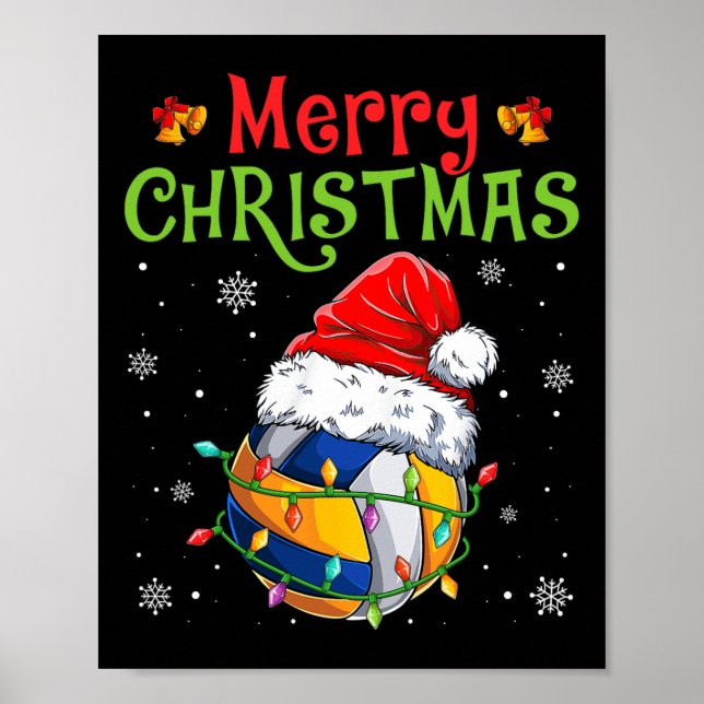 Poster Feliz Natal Santa Hat Xmas Li (Frente)