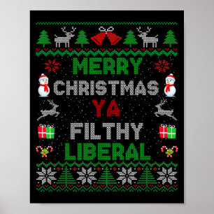 Poster Feliz Natal Seu Liberal Imundo Malha Feia _1