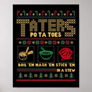 Poster Feliz Natal Taternizadores Batatas Frio Natal