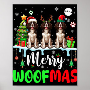 Poster Feliz Natal Três Papais noeis Inglês Springer