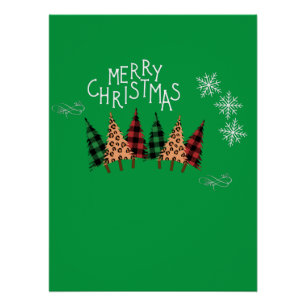 Póster Feliz Natal Verde