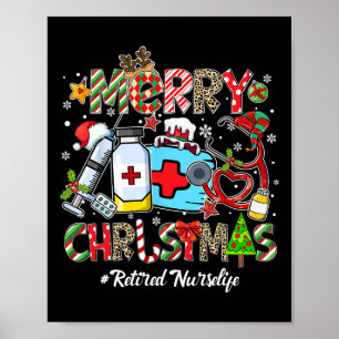 Poster Feliz Natal Vida de Enfermeira Aposentada Homens M