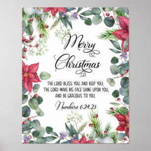 Poster Feliz Natal, Watercolor Holiday Art, Christian