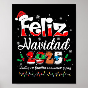 Poster Feliz Navidad 2025 Matching Family Christm