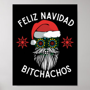 Poster Feliz Navidad Achos Engraçado Espanhol Feliz Natal