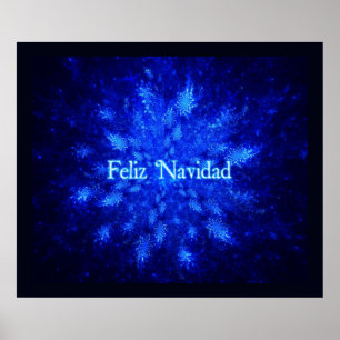 Póster Feliz Navidad - Burst de neve