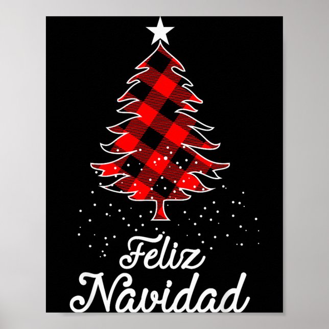 Poster Feliz Navidad Shirts Family - Christmas Trees Buff (Frente)