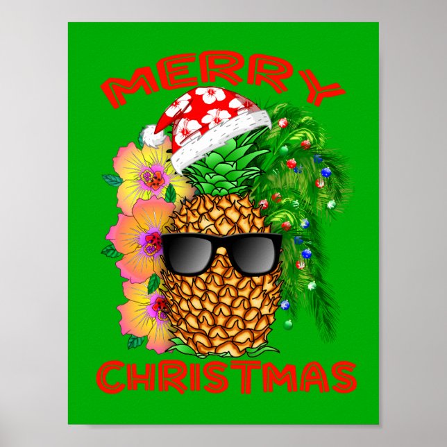Poster Feliz Papai noel de Natal (Frente)