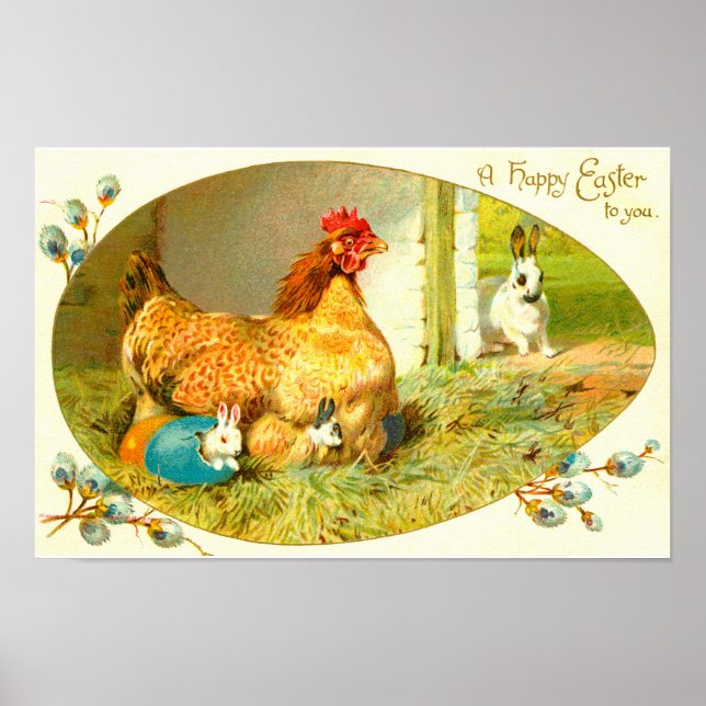 Póster Feliz Páscoa (Frente)