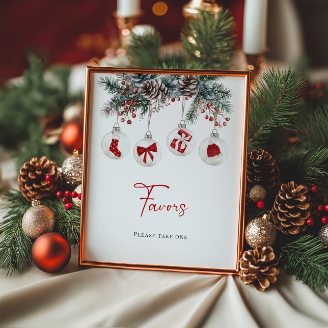 Poster Feliz Pequeno Chá de fraldas de Natal Favoritos (Criador carregado)