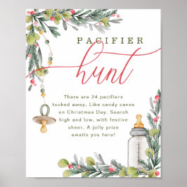 Poster Feliz Pequeno Chá de fraldas - Sinal de Caça Pacif