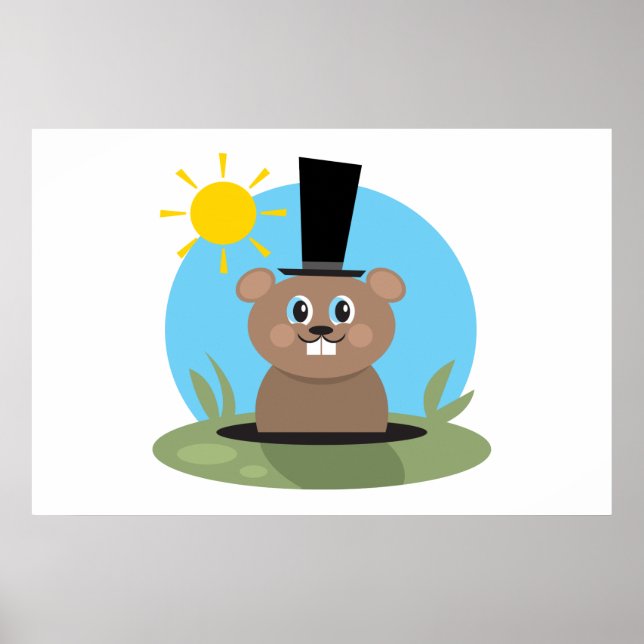 Póster Feliz porco (Frente)