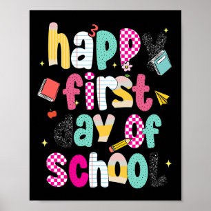 Poster Feliz Primeiro Dia De Aula Esnobe