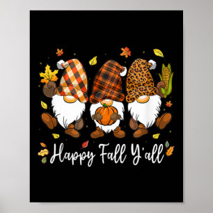 Poster Feliz Queda, vocês todos Gnomo Pumpkin Truck Obrig