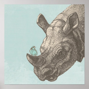 PÓSTER FELIZ RHINO