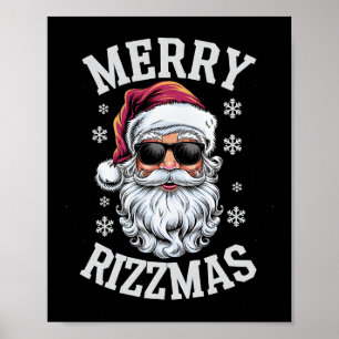 Poster Feliz Rizzmas Feliz Natal Papai Noel Feliz