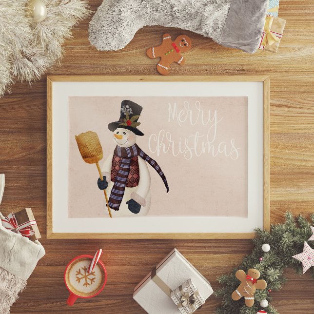 Poster Feliz Snowman (Criador carregado)