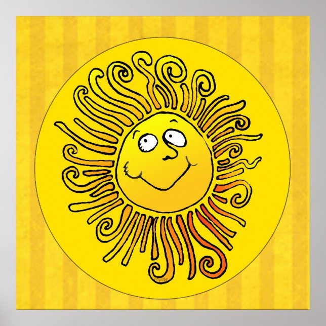 Póster Feliz Sorriso Amarelo (Frente)