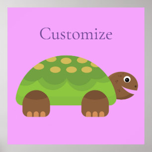 Poster Feliz Sorriso Turtle Thunder_Cove