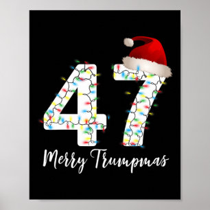 Poster Feliz Trumpmas 47 Famílias Correspondendo Pj Funny