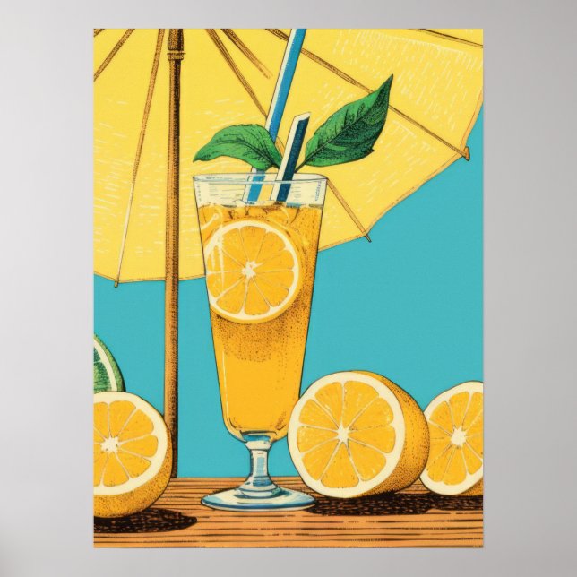 Poster Feliz Verão: Citrus Splash (Frente)