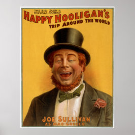 Póster Feliz Viagem de Hooligan ao redor do mundo
