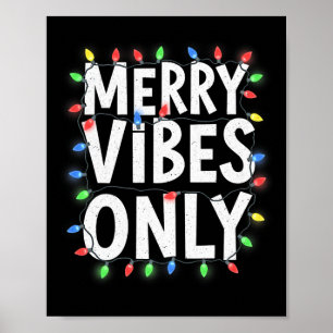 Poster Feliz Viba Apenas Feriado Divertido Luzes de Natal