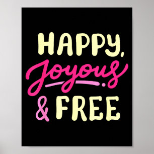Poster Feliz Vida Sóbria e Alegre Aniversário de Sobrieda