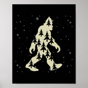 Poster Feliz Xmas Engraçado Papais noeis Pés-Pé Esmagados