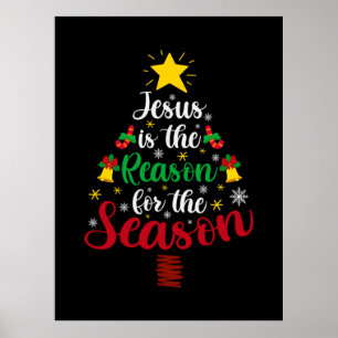 Poster Feliz Xmas Jesus É A Razão