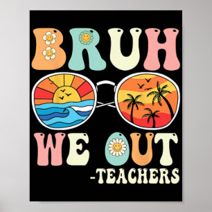 Poster Felizes Professores Retroristas No Dia Passado