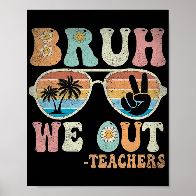 Poster Felizes Professores Retroristas No Dia Passado (Frente)