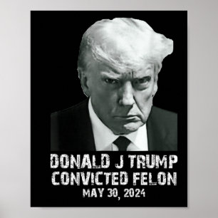 Poster Felon Donald Trump Guilty O Bloqueou Na Prisão Tru