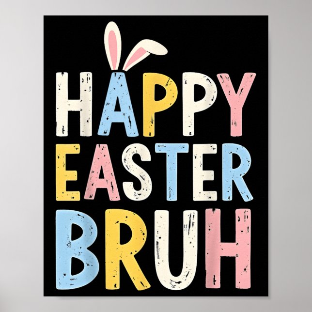 Poster Felz pascoa Bruh Meme Engraçados Adolescentes (Frente)