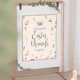 Poster Felz pascoa Brunch Bem-vindo