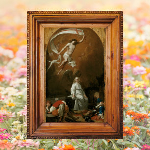 Poster Felz pascoa de Ressurreição de Jesus Católico