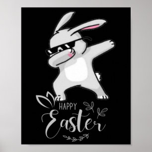 Poster Felz pascoa Dia Fofo Borrão Borrão Borrão Engraçad
