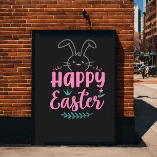 Póster Felz pascoa. Engraçado