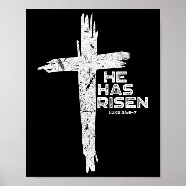 Poster Felz pascoa Jesus Que Arriscou Cristão Religioso (Frente)