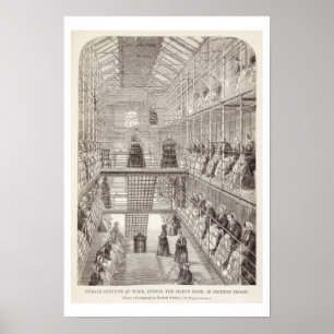 Póster Female Convicts at Work during the Silent Hour in