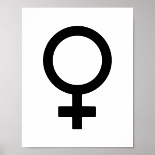 Poster Female Gender Symbol