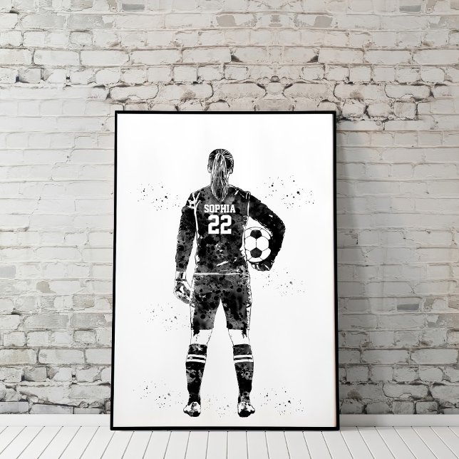 Poster Female Soccer Goalie (Criador carregado)