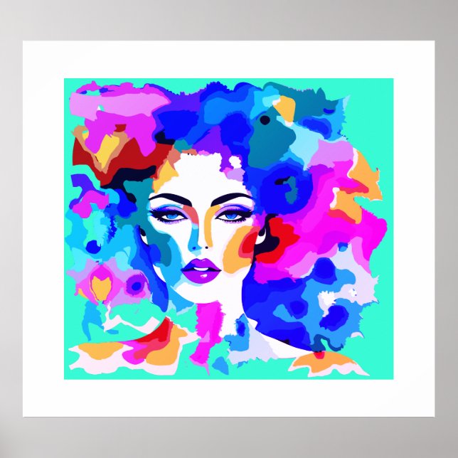 Poster Feminilidade vibrante | Emoções | Ativação (Frente)