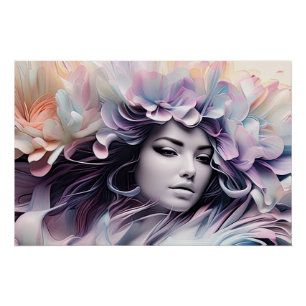Póster Feminine Floral Envelopment