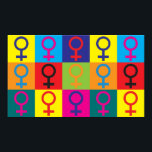 Póster Feminismo Pop Art<br><div class="desc">Feminismo Pop Art. Se o Feminismo é o vosso hobby,  ocupação,  ou obsessão,  mostrem-no com t-shirts do excelente Feminismo,  canecas,  autocolantes e muito mais. Eles também são presentes de excelente para outros fãs do Feminismo!</div>