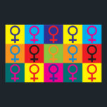 Póster Feminismo Pop Art<br><div class="desc">Feminismo Pop Art. Se o Feminismo é o vosso hobby,  ocupação,  ou obsessão,  mostrem-no com t-shirts do excelente Feminismo,  canecas,  autocolantes e muito mais. Eles também são presentes de excelente para outros fãs do Feminismo!</div>