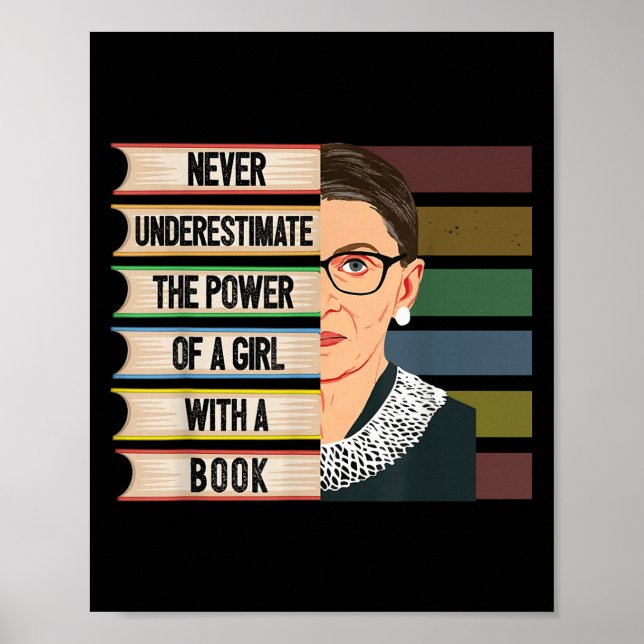 Poster Feminist Ruth Bader Ginsburg Rbg Quote Girl With B (Frente)